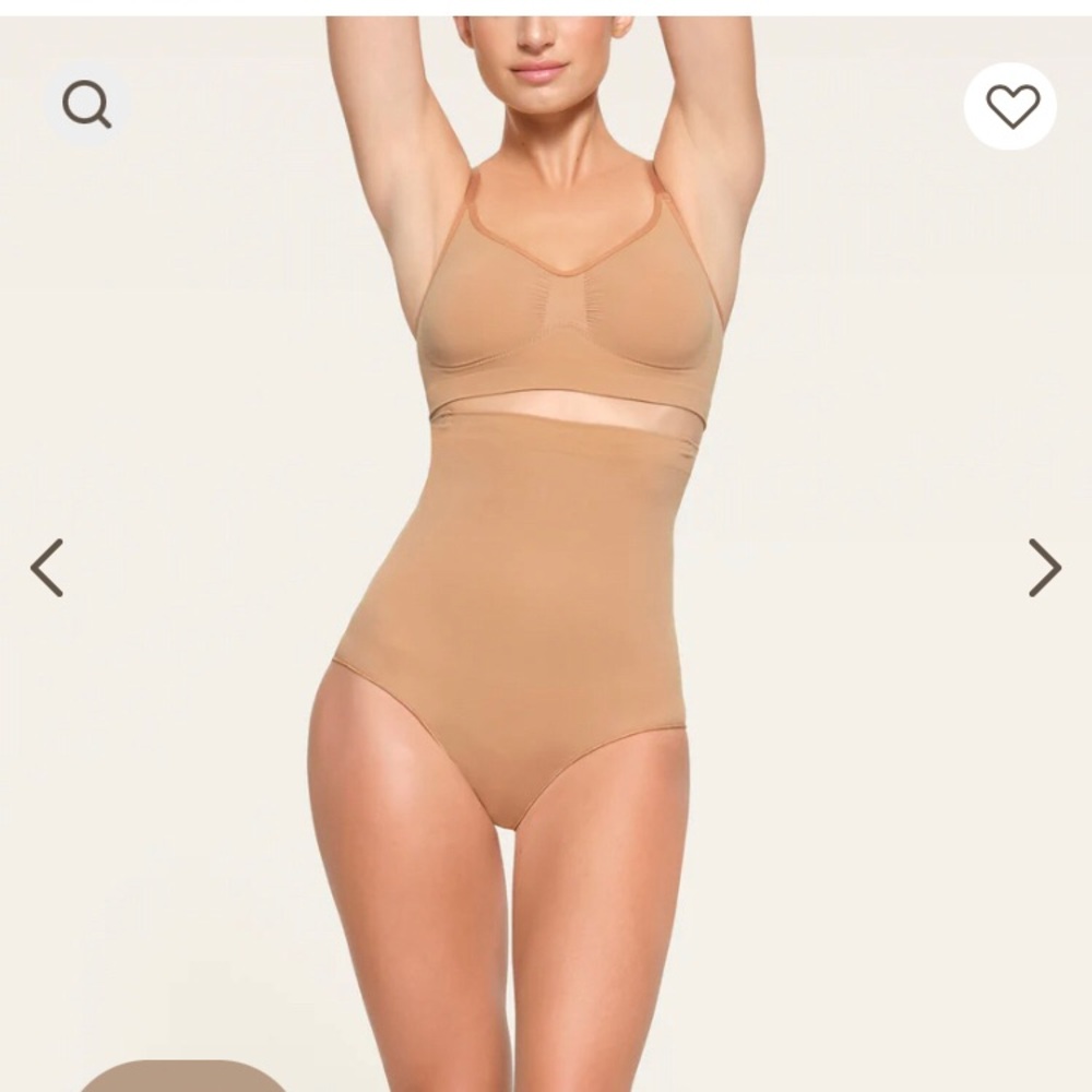 SKIMS Core Control High Waisted Brief, color- ochre, out of stock online, NWOT
